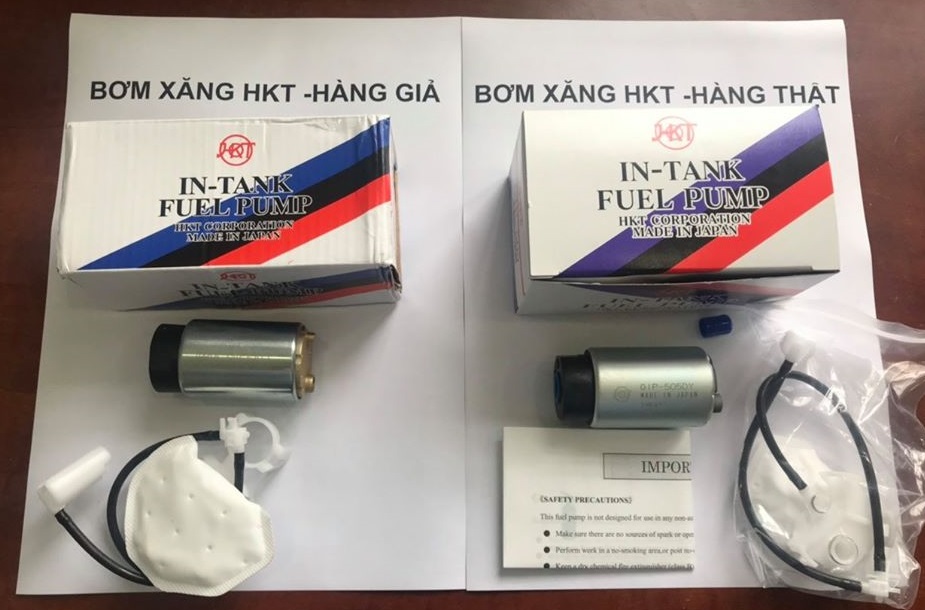 bơm xăng HKT thật - giả 